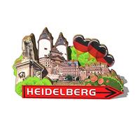 Germany Heidelberg Magnet Fridge Magnet Wooden 3D Landmarks Travel Collectible Souvenirs Decoration Handmade2