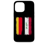 Germany Iraq Half Flag German Iraqi Jersey Case for iPhone 13 Pro Max