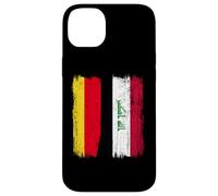 Germany Iraq Half Flag German Iraqi Jersey Case for iPhone 14 Plus