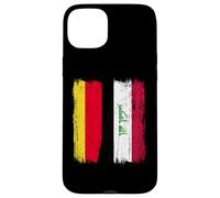 Germany Iraq Half Flag German Iraqi Jersey Case for iPhone 15 Plus