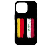 Germany Iraq Half Flag German Iraqi Jersey Case for iPhone 16 Pro
