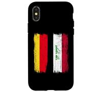 Germany Iraq Half Flag German Iraqi Jersey Case for iPhone X/XS