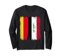 Germany Iraq Half Flag German Iraqi Jersey Long Sleeve T-Shirt