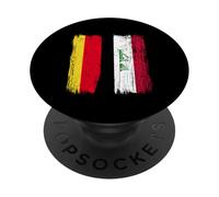 Germany Iraq Half Flag German Iraqi Jersey PopSockets Adhesive PopGrip