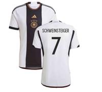 Germany Junior 2022 - 2023 Home Shirt - Schweinsteiger 7 in White | Size: 9-10 Years Germany White 9-10 Years