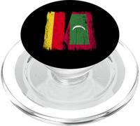 Germany Maldives Half Flag German Maldivian Jersey PopSockets PopGrip for MagSafe