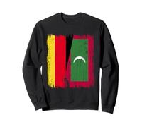 Germany Maldives Half Flag German Maldivian Jersey Sweatshirt