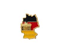 Germany Map Flag Enamel Pin, Berlin Landmark Pin Brooch, Gift For German Germany Lover Traveler, German Pride Heritage Badges Brooch, Berlin Traveling Lapel Badge, Europe Souvenir Decorative