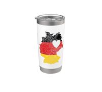 Germany Map with Heart Flag Stainless Steel Insulated Tumbler
