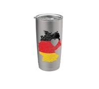 Germany Map with Heart Flag Stainless Steel Insulated Tumbler