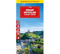 Germany Marco Polo Map: Straßenkarte und Autokarte mit sehenswerten Strecken, Highlights und digitaler Erweiterung