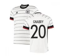 Germany Men's 2020 - 2021 Home Adidas Football Shirt - Gnabry 20 in White | Size: 2XL Germany White 2XL