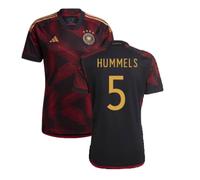 Germany Men's 2022-2023 Away Shirt HUMMELS 5 in Black | Size: Medium Germany Black M