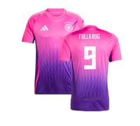 Germany Men's 2024-2025 Away Shirt Fullkrug 9 in Pink | Size: 3XL Germany Pink 3XL
