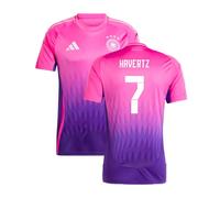 Germany Men's 2024-2025 Away Shirt Havertz 7 in Pink | Size: 3XL Germany Pink 3XL