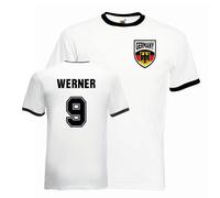 Germany Men's Timo Werner Ringer Tee in White | Size: Small Germany White S