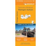 Germany Mideast - Michelin Regional Map 544: Straßen- und Tourismuskarte 1:300.000