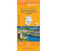 Germany Midwest - Michelin Regional Map 543: Allemangne Centre-Ouest (Michelin Maps)