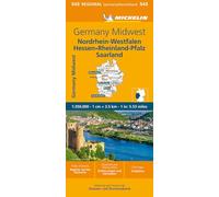 Germany Midwest - Michelin Regional Map 543: Allemangne Centre-Ouest (Michelin Maps)