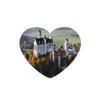 Germany Neuschwanstein Castle Car Air Fresheners Cards 4 Pcs Long Lasting Car Fresheners Gifts for Men Women Auto Aromatherapy Tablets Hanging Scented Card Rearview Mirror Pendant - Lavender Scent