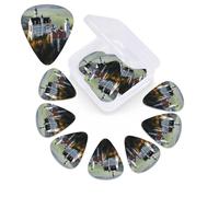 Germany Neuschwanstein Castle Guitar Picks 12 Pcs, 3 Different Thickness Celluloid Plectrum for Bass Electric Acoustic Guitars Ukulele Accessories Gift for Men Women (0.46mm, 0.71mm, 0.96mm)