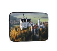 Germany Neuschwanstein Castle Laptop Case 17 inch, TSA Laptop Sleeve Shockproof Protective Notebook Case Water Resistant Computer Carrying Cover Briefcase Handbags Men Women Computer Bag