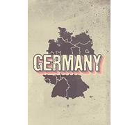 Germany Notebook: A5 Journal Notebook | Germany Vintage Map Cover | 6x9 Softcover With 120 Lined Pages