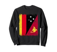 Germany Papua New Guinea Half Flag German PNG Heritage Sweatshirt