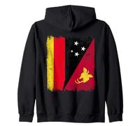 Germany Papua New Guinea Half Flag German PNG Heritage Zip Hoodie