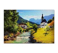Germany Ramsau Berchtesgaden Jigsaw Puzzle for Adults 100 Piece Travel Gift Souvenir 45,5x35,5CM