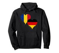 Germany Romania Flag for Proud German Romanian Fans Pride Pullover Hoodie