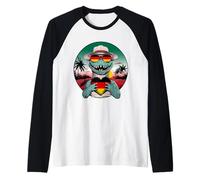 Germany Roots Crocodile Heart German Flag Deutschland Raglan Baseball Tee