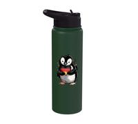 Germany Roots German Flag Deutschland Penguin Stainless Steel Insulated Water Bottle