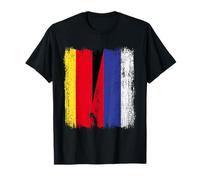 Germany Russia Half Flag German Russian Jersey T-Shirt