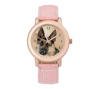 Germany Shepherd Women's Custom Watch Fashion Soft Strap Wristwatches Gifts for Birthdays Valentine's Day