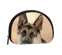Germany Shepherd, Women's Storage Bag Shell Makeup Bag Small Coin Purse Shell Change Pouch