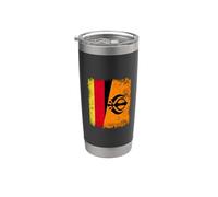 Germany Sikh Flag Punjabi Khalsa Pride Design Stainless Steel Insulated Tumbler