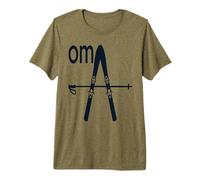 Germany Skiing Skier Oma German Grandma Premium T-Shirt