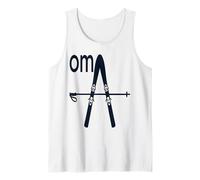 Germany Skiing Skier Oma German Grandma Tank Top