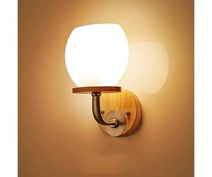 Germany Solid Wood Victoria Bedside Wall Light Wall Sconce LED Oak Simple Modern Bedroom Living Room Wall Lamp Bedside Balcony Stairs Aisle Wall Lantern