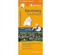 Germany Southwest - Michelin Regional Map 545: Map