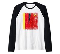 Germany Soviet Union Flag CCCP German USSR Heritage Raglan Baseball Tee