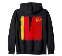 Germany Soviet Union Flag CCCP German USSR Heritage Zip Hoodie