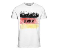 Germany T-shirt White Crew Neck Deutschland Cotton Football Stag Party Tee