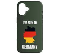 Germany Travel I've Been To Germany Flag Map Case for iPhone 16