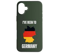 Germany Travel I've Been To Germany Flag Map Case for iPhone 16 Plus