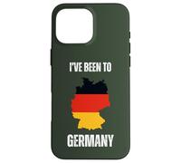 Germany Travel I've Been To Germany Flag Map Case for iPhone 16 Pro Max