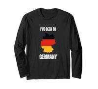 Germany Travel I've Been to Germany Flag Map Long Sleeve T-Shirt