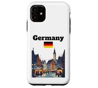 Germany trip souvenir Christmas market lover German flag Case for iPhone 11