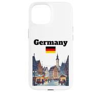 Germany trip souvenir Christmas market lover German flag Case for iPhone 15